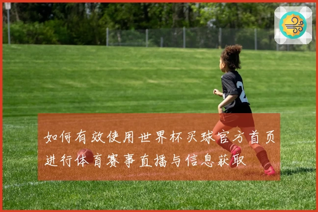 如何有效使用世界杯买球官方首页进行体育赛事直播与信息获取
